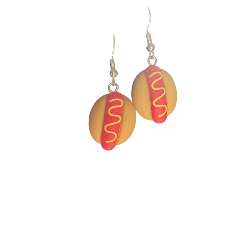 Hot Dog Earrings